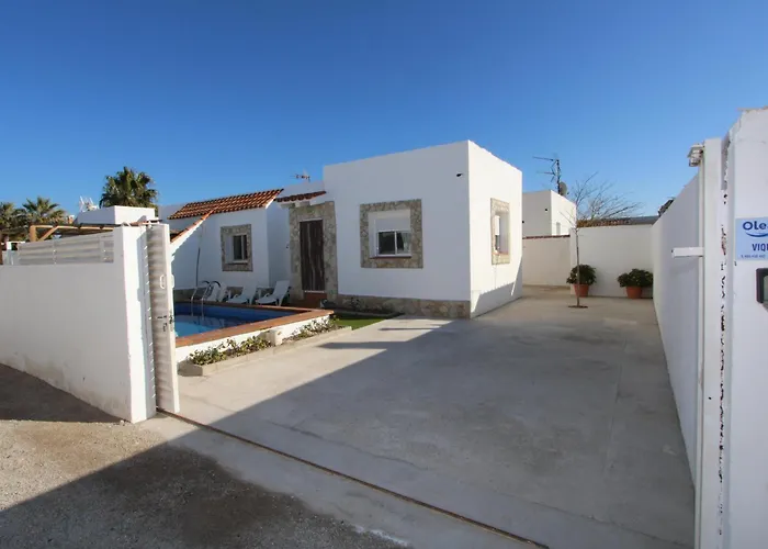 Casa Familiar Cerca Del Mar Con Piscina Privada, Wifi, Aire Acondicionado, Admiten Mascotas - Es-184-47