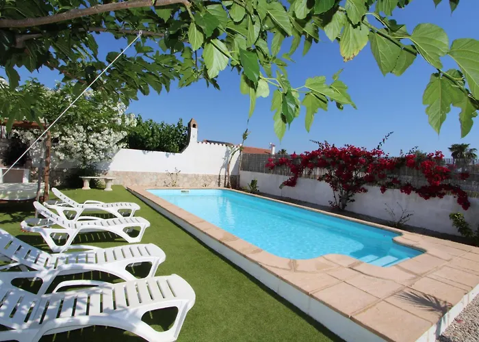Casa Cerca Del Mar Con Piscina Privada, Wifi Gratuito, Aire Acondicionado Opcional Y Se Admiten Mascotas - Es-184-7